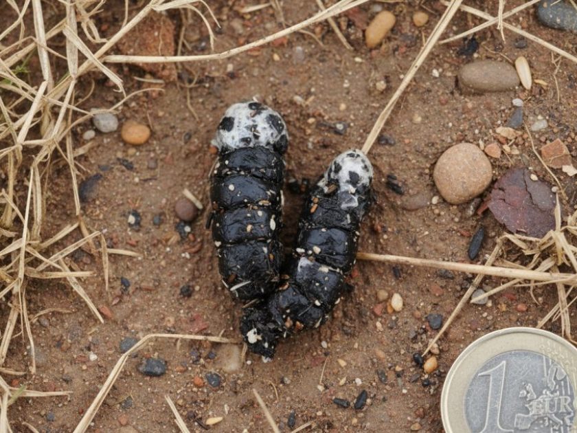 Excremento de Corneja negra
